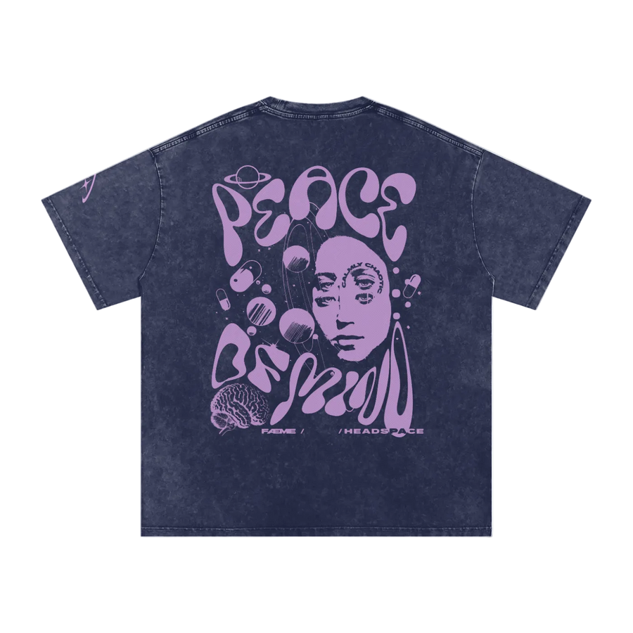 fæ // peace of mind oversized heavyweight organic cotton tee, back view