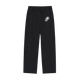 Black pants with a logo