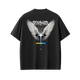 fæ // chase the sky oversized heavyweight organic cotton tee, back view